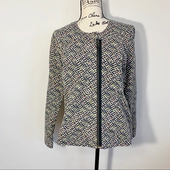 CAbi Cliffside Moto Geometric Print Jacket Style 5099 Size M - Picture 1 of 14